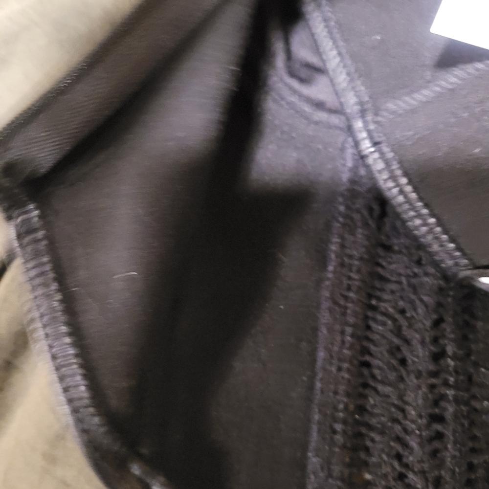 Zara Black Faux Leather & Crochet Bustier Top - Picture 7 of 8